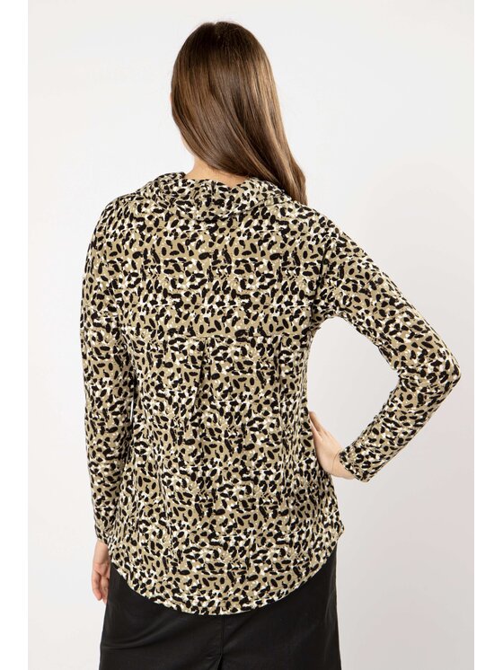QUIOSQUE QUIOSQUE Blúzka BABY TAPIR BLOUSE Zelená Regular Fit
