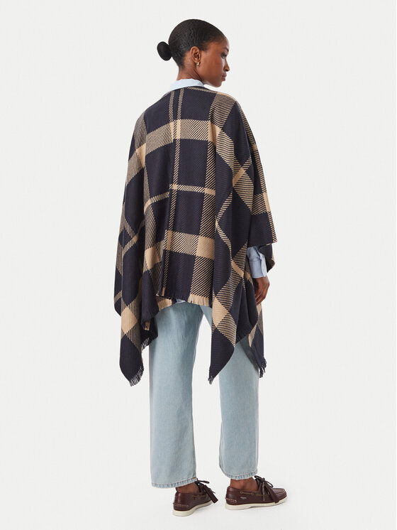 Barbour Barbour Poncho Isabelle Tartan Serape LSC0501TN54 Dunkelblau Relaxed Fit