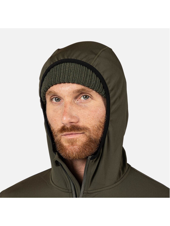 Rossignol Rossignol Bluza techniczna Mid Layer Stretch Hoodie Zielony ciemny Regular Fit