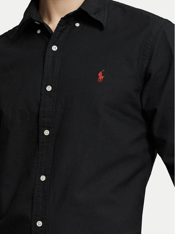 Polo Ralph Lauren Polo Ralph Lauren Cămașă Bsr 710772290 Negru Custom Fit