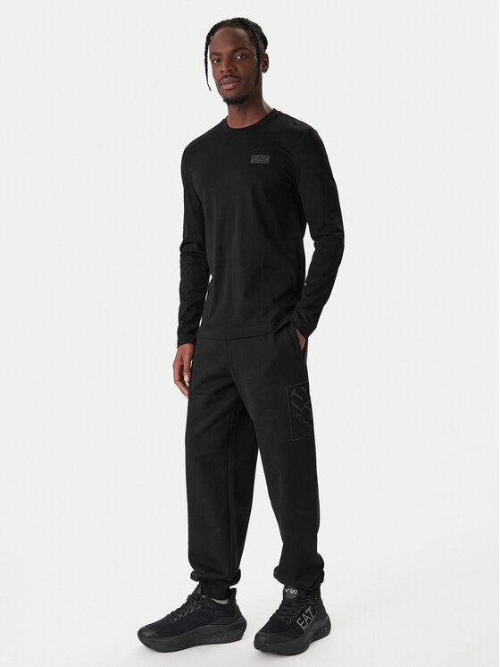 EA7 Emporio Armani EA7 Emporio Armani Teplákové nohavice 7M001492 AF17787 UC001 Čierna Regular Fit