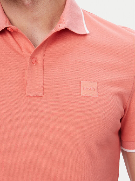 BOSS BOSS Polo marškinėliai Passertip 50507699 Šviesiai raudona Slim Fit