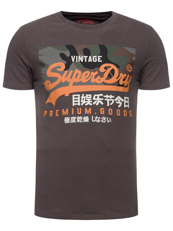 Superdry Superdry Футболка Premium Goods Camo M1000106A Сірий Regular Fit