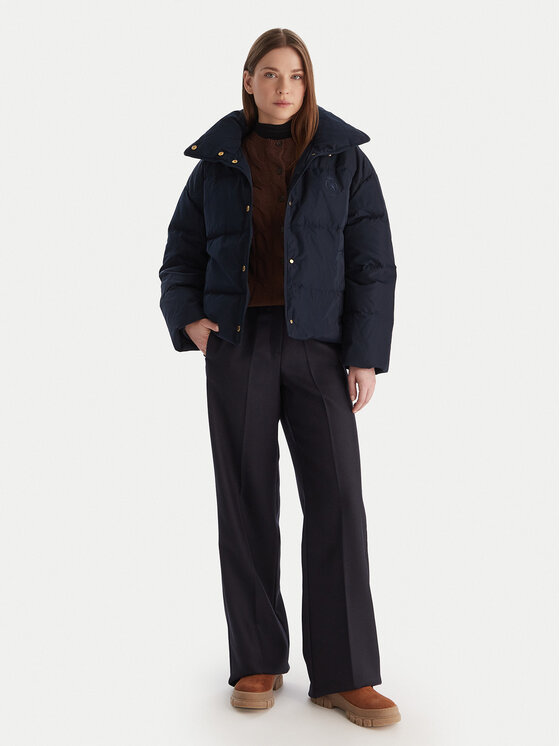 Tommy Hilfiger Tommy Hilfiger Kurtka puchowa WW0WW47294 Granatowy Relaxed Fit