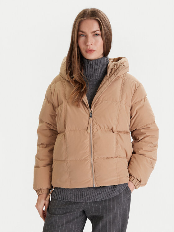 United Colors Of Benetton United Colors Of Benetton Пухено яке 22T6DN086 Бежов Regular Fit