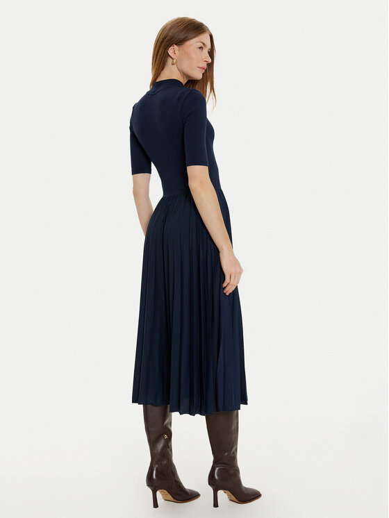Tommy Hilfiger Tommy Hilfiger Kleid für den Alltag WW0WW44429 Dunkelblau Slim Fit