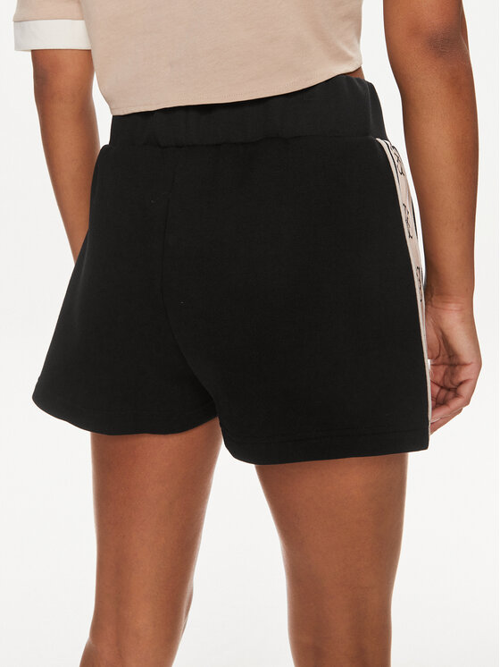 Guess Guess Szorty sportowe Britney V3GD13 KB3P2 Czarny Loose Fit