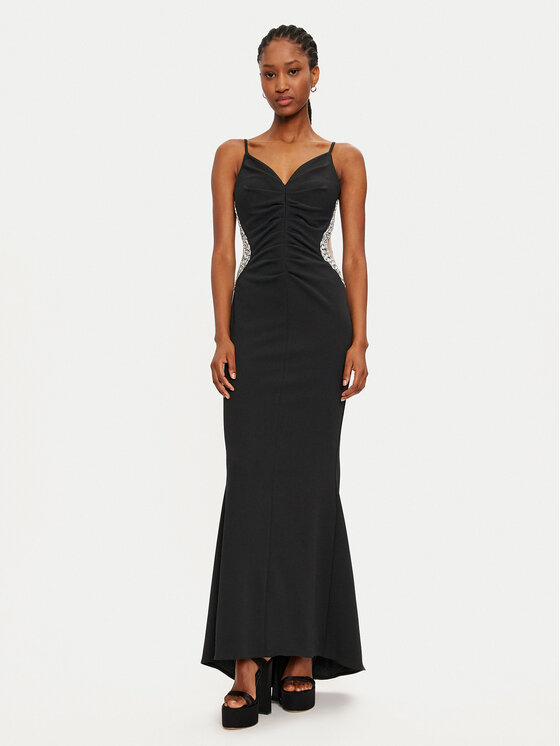 Rinascimento Rinascimento Abendkleid CFC0121948003 Schwarz Slim Fit