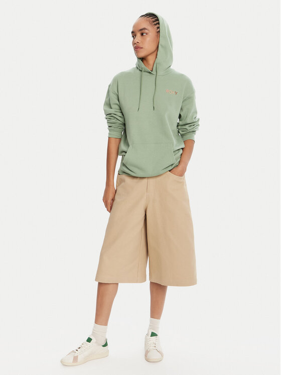 Roxy Roxy Majica dugih rukava ERJFT04996 Zelena Regular Fit