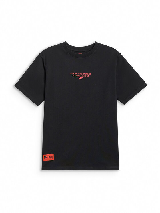 4F 4F T-Shirt STREET SPORT Czarny Loose Fit