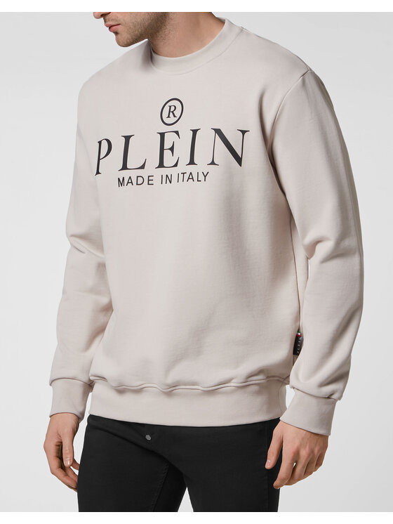PHILIPP PLEIN PHILIPP PLEIN Mikina 463 Béžová Regular Fit
