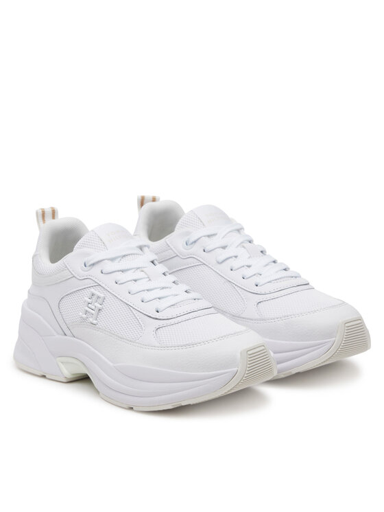 Tommy Hilfiger Tommy Hilfiger Sneakersy Th Chunky Runner FW0FW08474 Biały