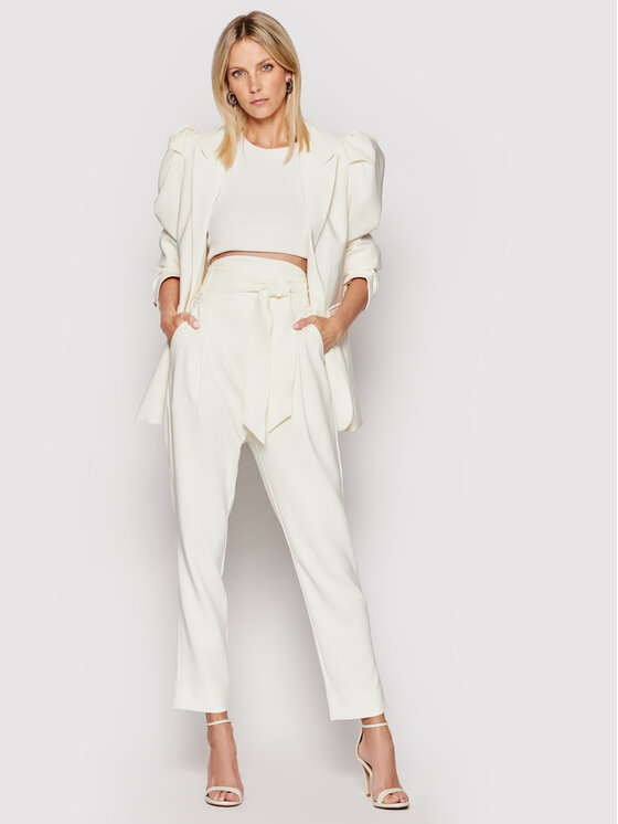 Pantaloni di tessuto Pinja 999425507 Beige Regular...
