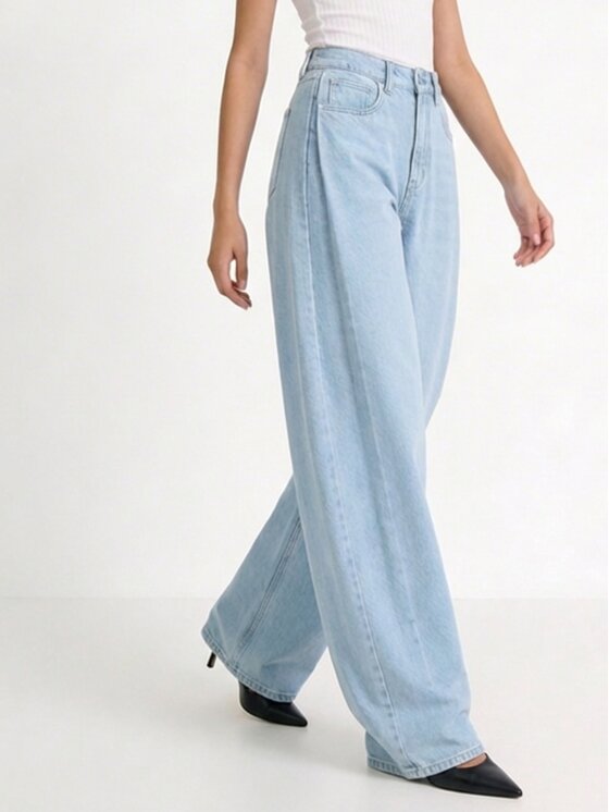 MissDenim MissDenim Jeansy Baggy Niebieski Boyfriend Fit
