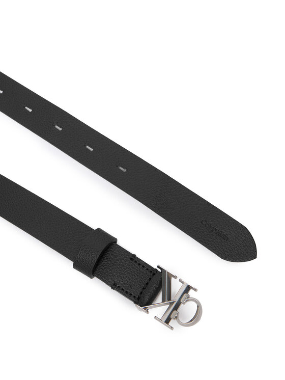 Calvin Klein Calvin Klein Дамски колан Facet Ck Buckle Pebble 25Mm LV04F7060G Черен