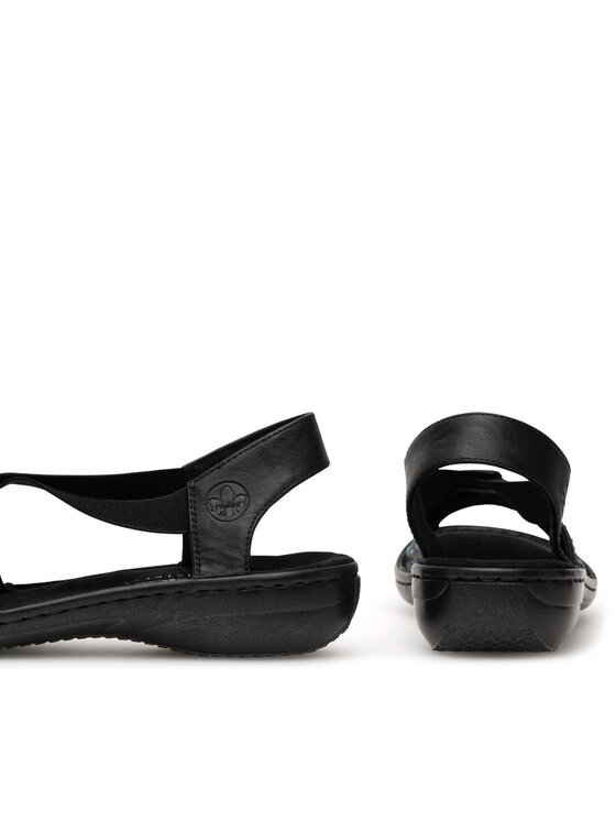 Rieker Rieker Sandalen 60880-00 Schwarz