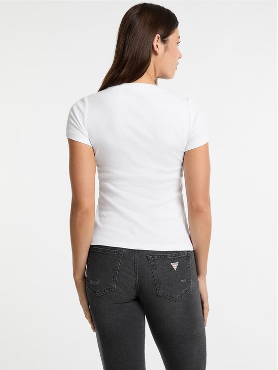 Guess Jeans Guess Jeans T-Shirt 174499 Biały Classic Fit