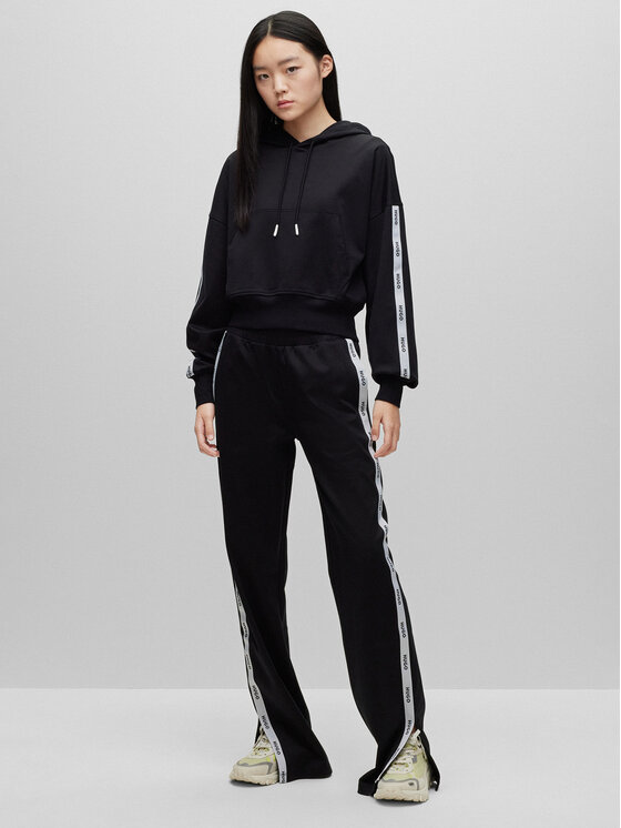 HUGO Hugo Sportinės kelnės Nelega 50487435 Juoda Regular Fit