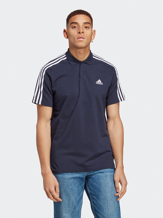 adidas adidas Polo marškinėliai Essentials IC9311 Tamsiai mėlyna Regular Fit