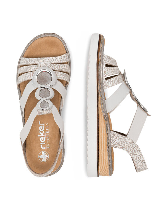 Rieker Rieker Sandalen 679L4-80 Weiß