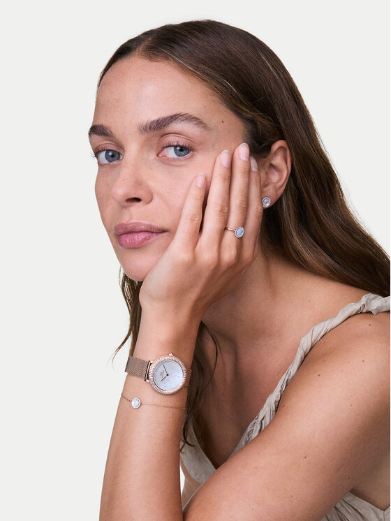 Daniel Wellington Daniel Wellington Ročna ura Crystalline Bezel 3 DW00100823 Rožnato zlato