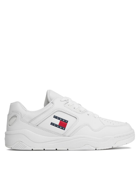 Tommy Jeans Tommy Jeans Laisvalaikio batai Tjm Leather Outsole Color EM0EM01350 Balta