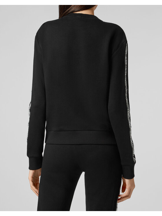 PHILIPP PLEIN PHILIPP PLEIN Mikina 21877 Čierna Regular Fit
