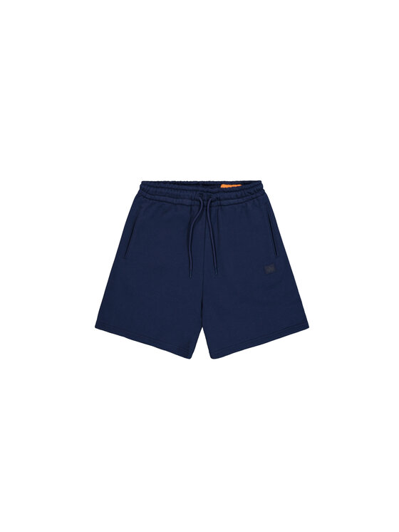 Alpha Industries Alpha Industries Szorty Alpha Essentials Rubber Logo Short Granatowy Relaxed Fit