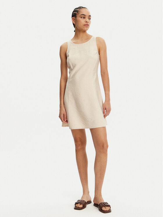 Calvin Klein Jeans Calvin Klein Jeans Sukienka codzienna J20J225268 Beżowy Regular Fit