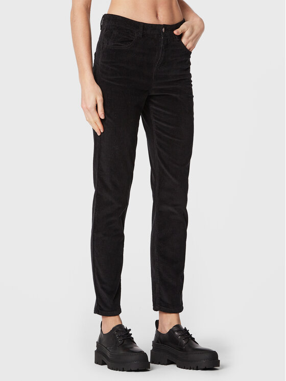 Pantalon Gabardine Stretch United Colors Of Benetton - Mixte, Taille Mi-haute, Cordon De Serrage, 98% Coton
