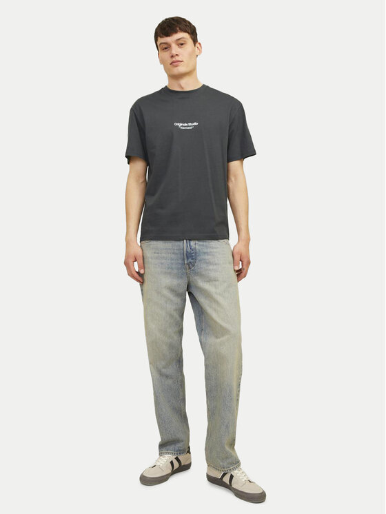 Jack&Jones Jack&Jones T-shirt Vesterbro 12240121 Siva Relaxed Fit