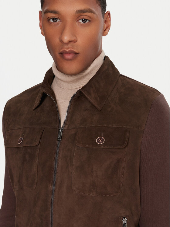 Milestone Milestone Nahkjope MSRayan 531624 60700 Pruun Regular Fit
