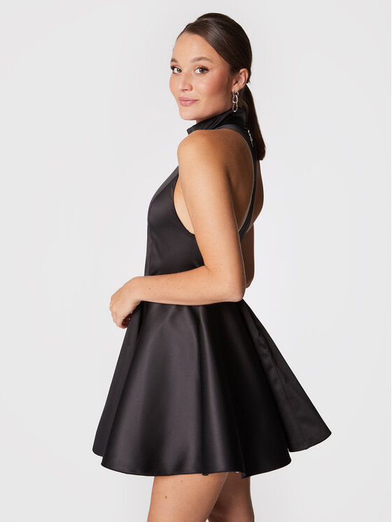 ROTATE ROTATE Coctailkleid Cora RT1508 Schwarz Regular Fit