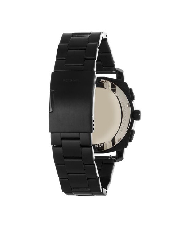 Fossil Fossil Ρολόι Machine FS4552 Μαύρο