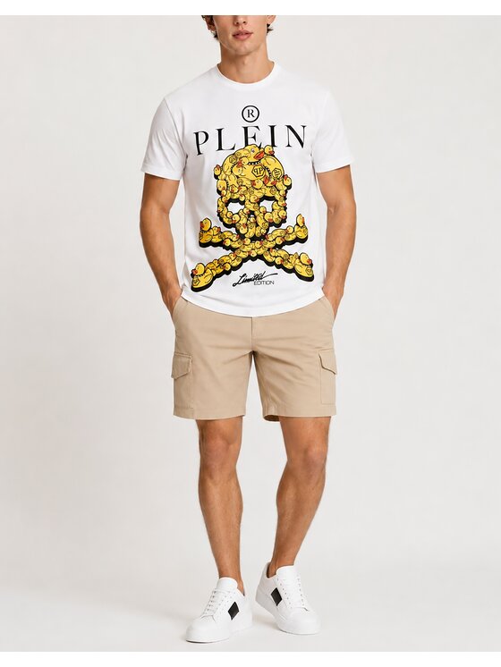 PHILIPP PLEIN PHILIPP PLEIN T-Shirt 31627 Bílá Regular Fit