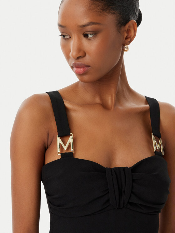 LOLA CASADEMUNT LOLA CASADEMUNT Коктейлна рокля MS2616048 Черен Slim Fit