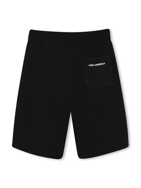 Karl Lagerfeld Kids Karl Lagerfeld Kids Sportske kratke hlače Z31082 D Crna Loose Fit
