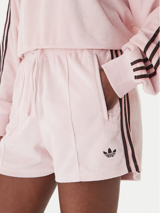 adidas adidas Sportiniai šortai Terry Towel Firebird KD1396 Rožinė Loose Fit