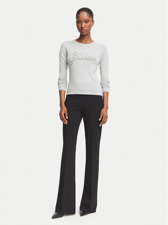 Guess Guess Pulover W6BR53 Z1454 Gri Regular Fit