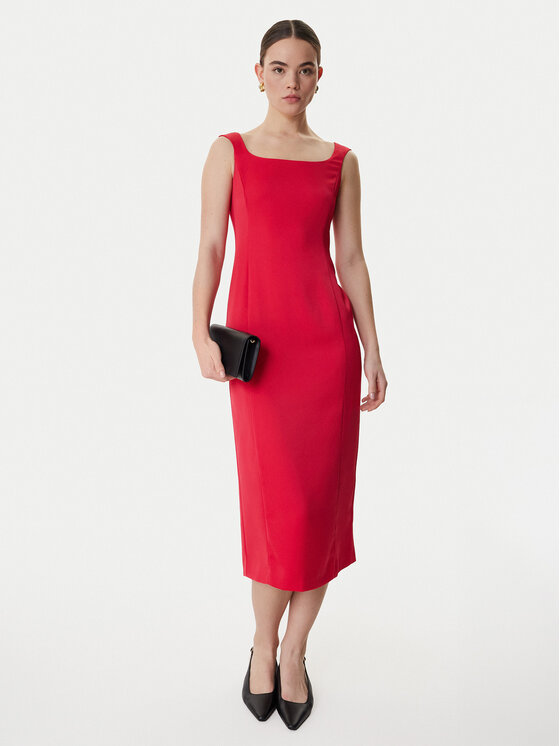 Marella Marella Sukienka koktajlowa Perle 2613221063 Czerwony Slim Fit