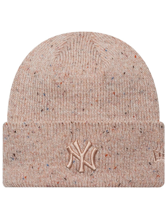 New Era New Era Berretto Wmns Glitter Beanie New York Yankees Hat Beige