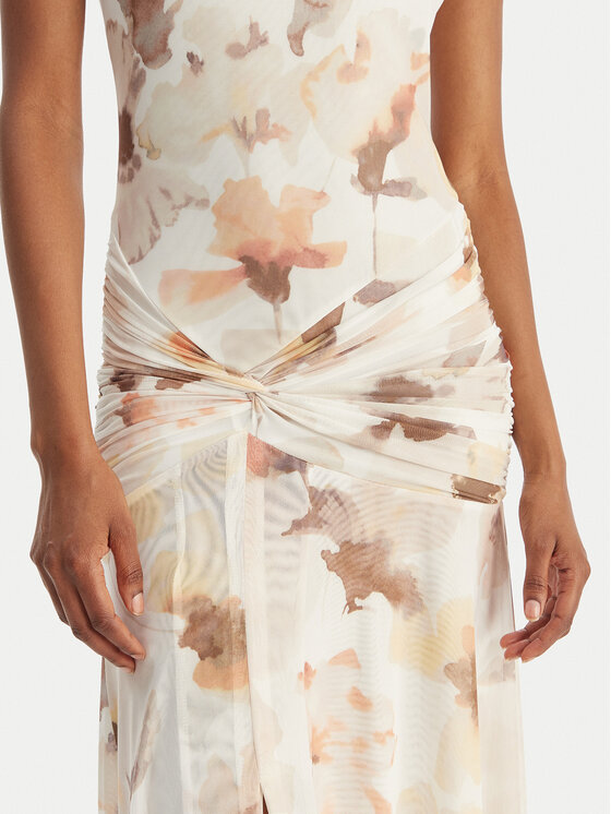 Bardot Bardot Večernja haljina Leanna 60373DB1 Écru Slim Fit