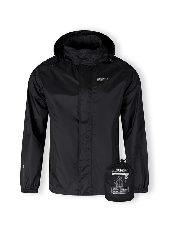 minoti minoti Kurtka przeciwdeszczowa 27MRJACKET1 Czarny Regular Fit