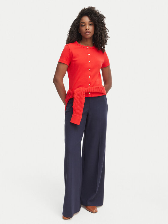 Tommy Hilfiger Tommy Hilfiger Блуза WW0WW48709 Червен Slim Fit