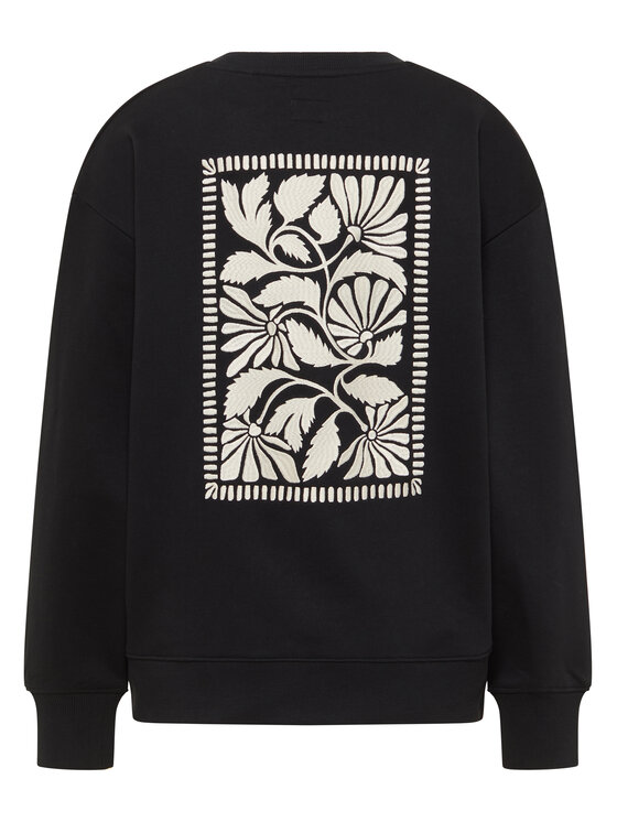 Mustang Mustang Sweatshirt Burley 1016772 Schwarz Oversize