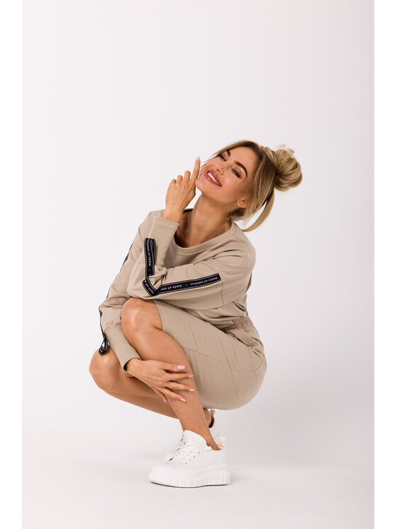Made of Emotion Made of Emotion Felpa M727 Beige Premium Fit