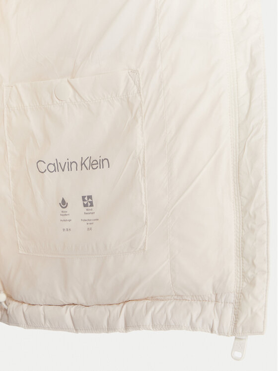 Calvin Klein Jeans Calvin Klein Jeans Vatovaná bunda Essential LV047D501G Écru Relaxed Fit