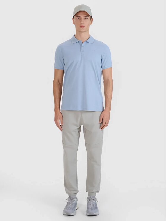 4F 4F Polokošeľa 4FWSS25TPTSM407-34S Modrá Regular Fit