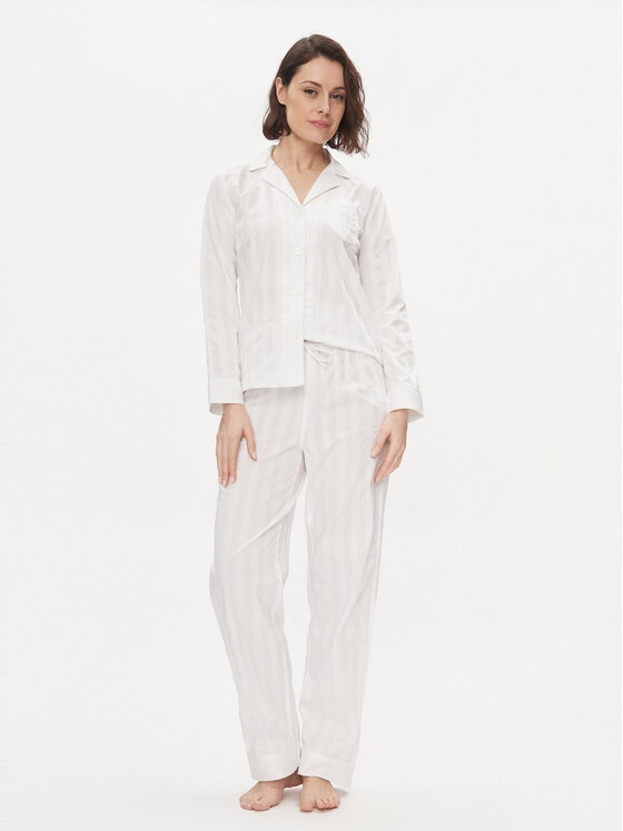 Lauren Ralph Lauren Pijama ILN92305 Alb Regular Fit