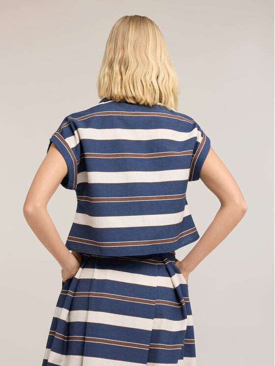 Motivi Motivi Camicia 5019W000519N0S1 Blu Boxy Fit